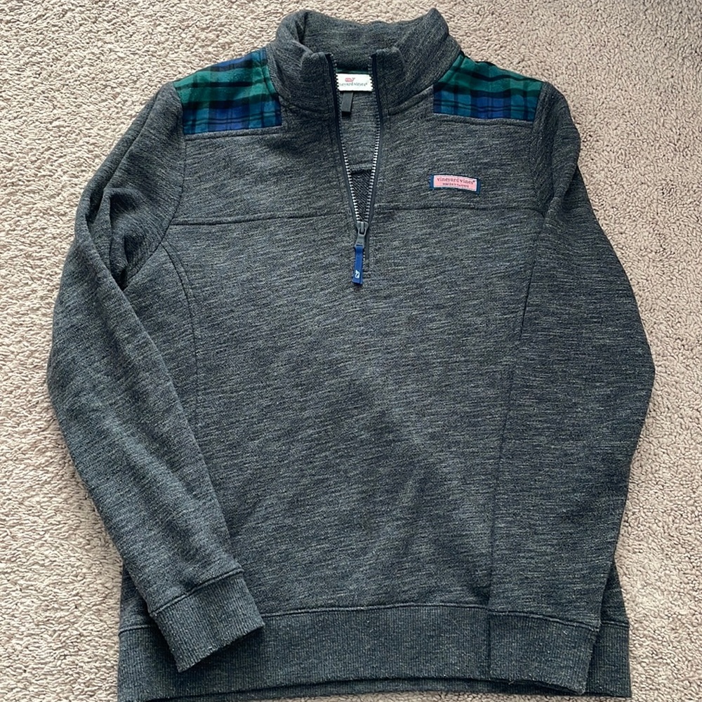 Vineyard Vines black watch plaid shep shirt